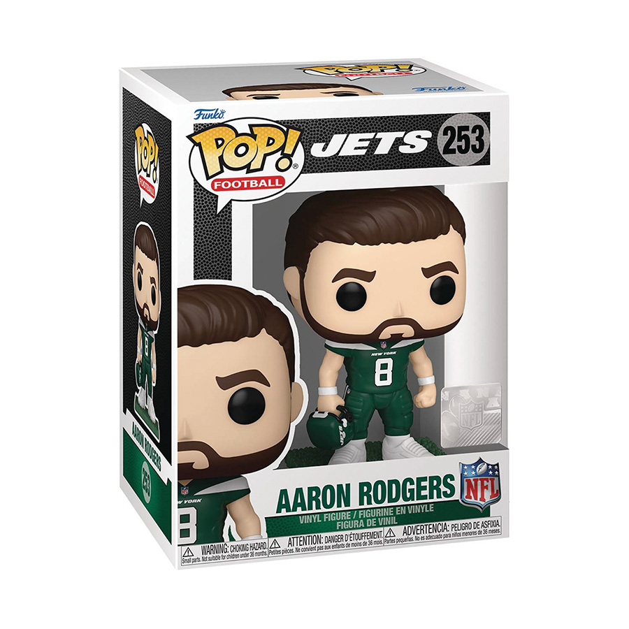 POP NFL Jets Aaron Rodgers Vinyl Figure