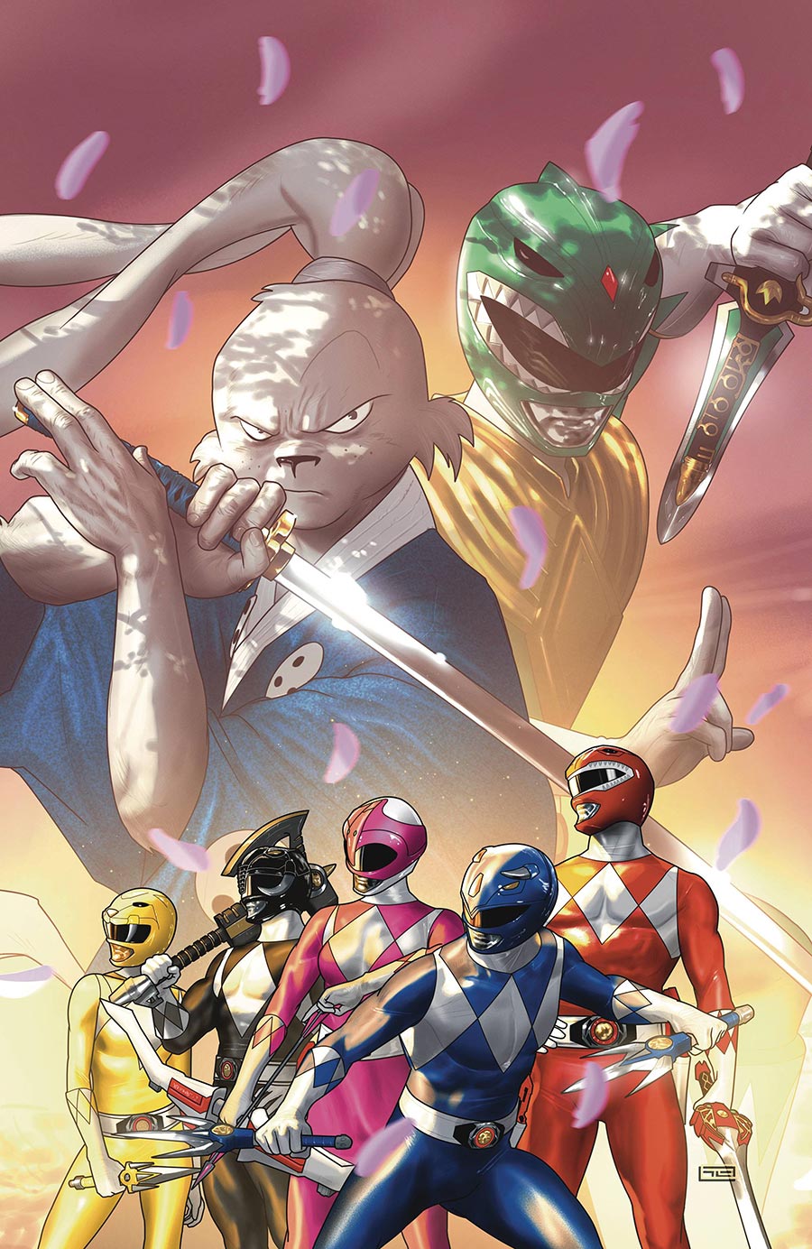 Mighty Morphin Power Rangers Usagi Yojimbo #1 (One Shot) Cover F Incentive Taurin Clarke Variant Cover