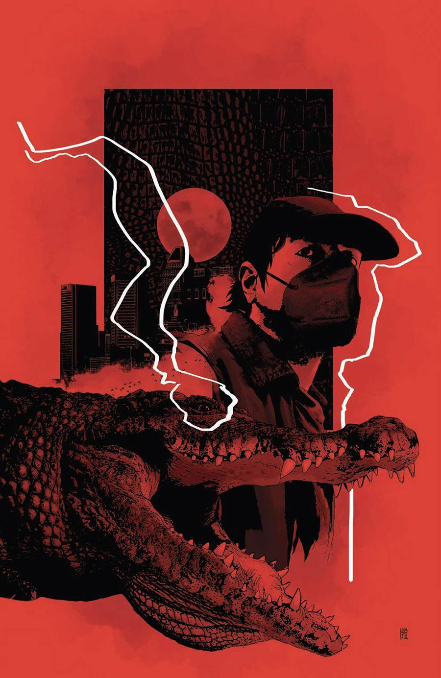 Crocodile Black #5 Cover B Incentive Andrea Sorrentino Red Virgin Cover