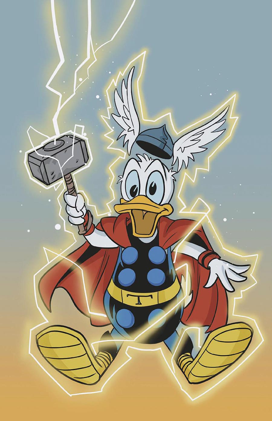 Marvel & Disney What If Donald Duck Became Thor #1 (One Shot) Cover F Incentive Phil Noto Donald Duck Thor Virgin Cover