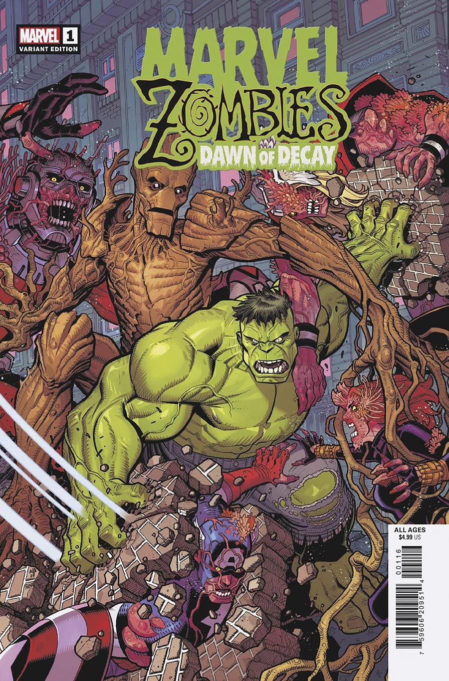 Marvel Zombies Dawn Of Decay #1 Cover E Incentive Nick Bradshaw Variant Cover