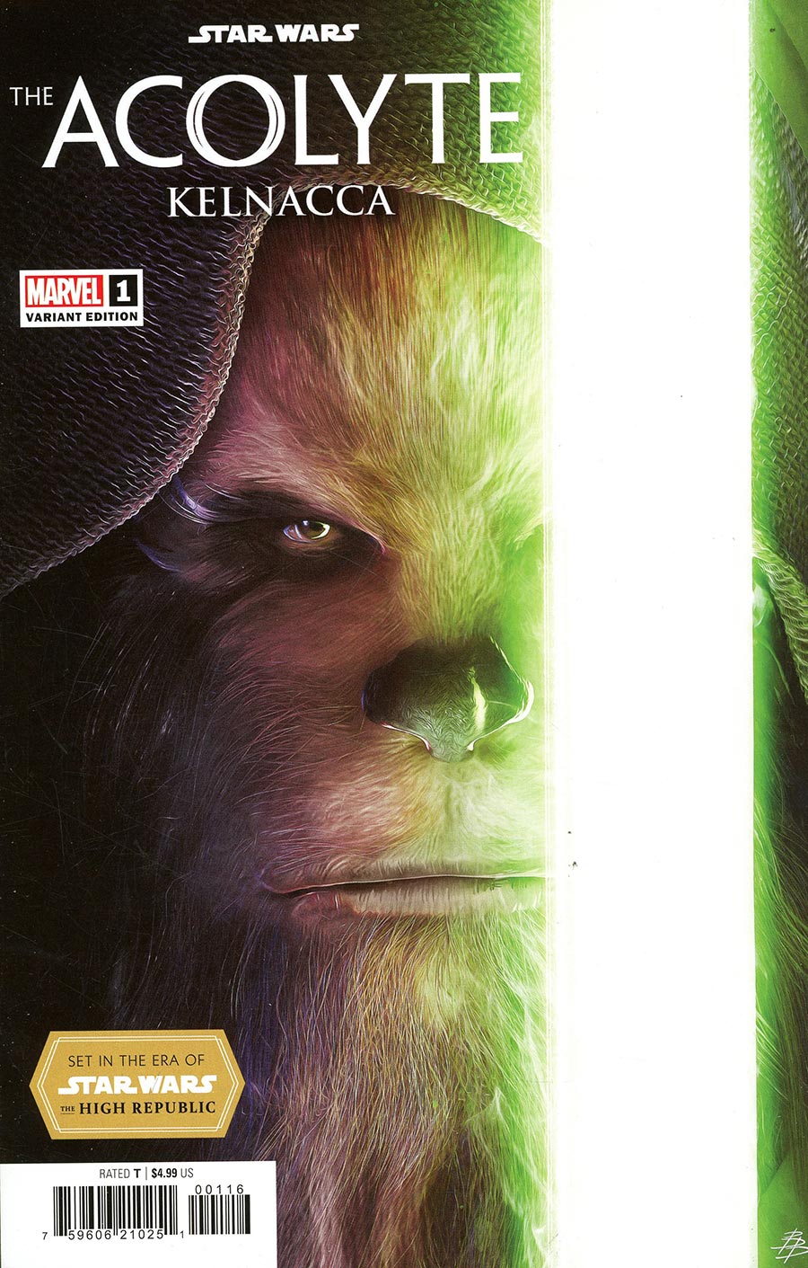 Star Wars The Acolyte Kelnacca #1 (One Shot) Cover D Incentive Bjorn Barends Variant Cover