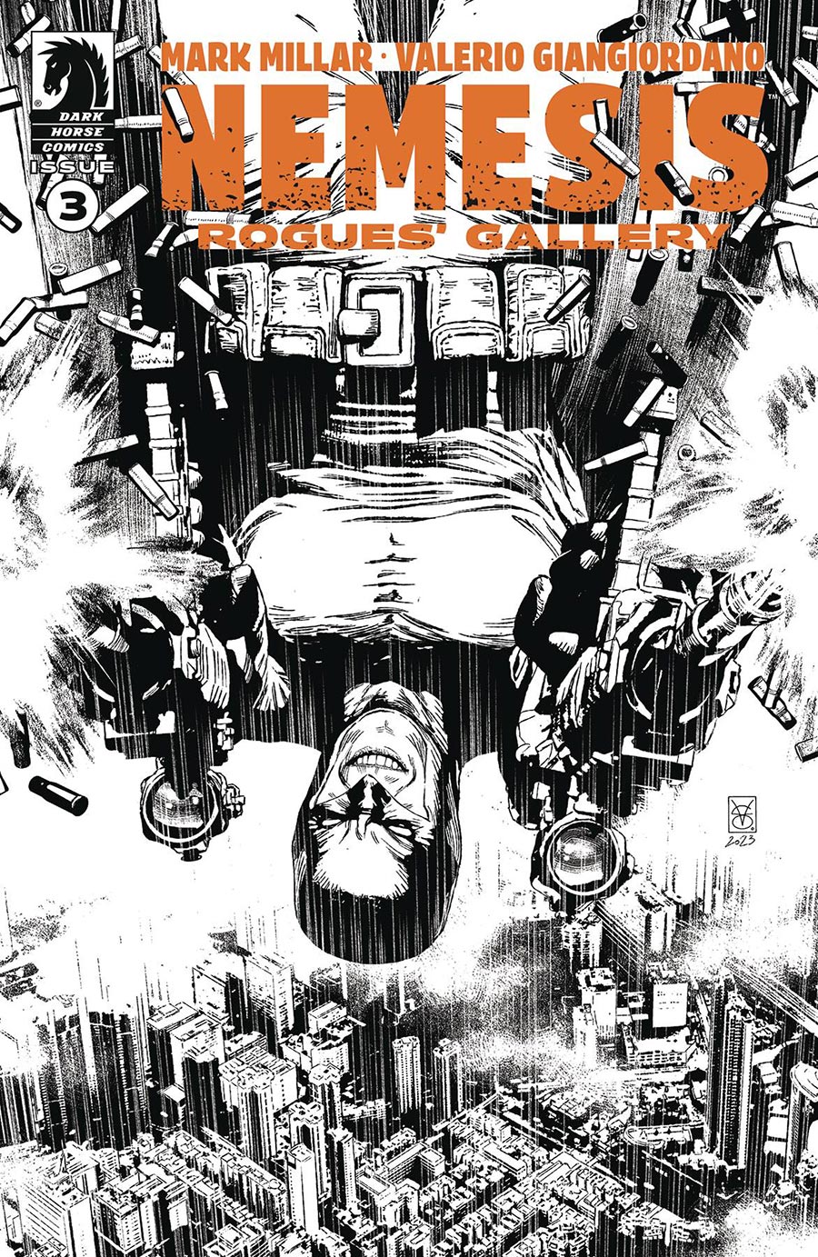 Nemesis Rogues Gallery #3 Cover B Variant Valerio Giangiordano Black & White Cover