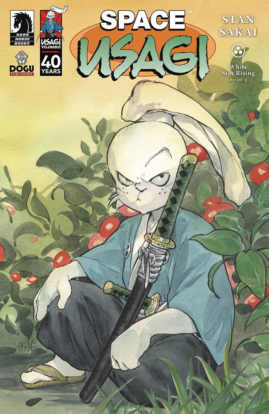 Space Usagi White Star Rising #1 Cover B Incentive Peach Momoko Variant Cover