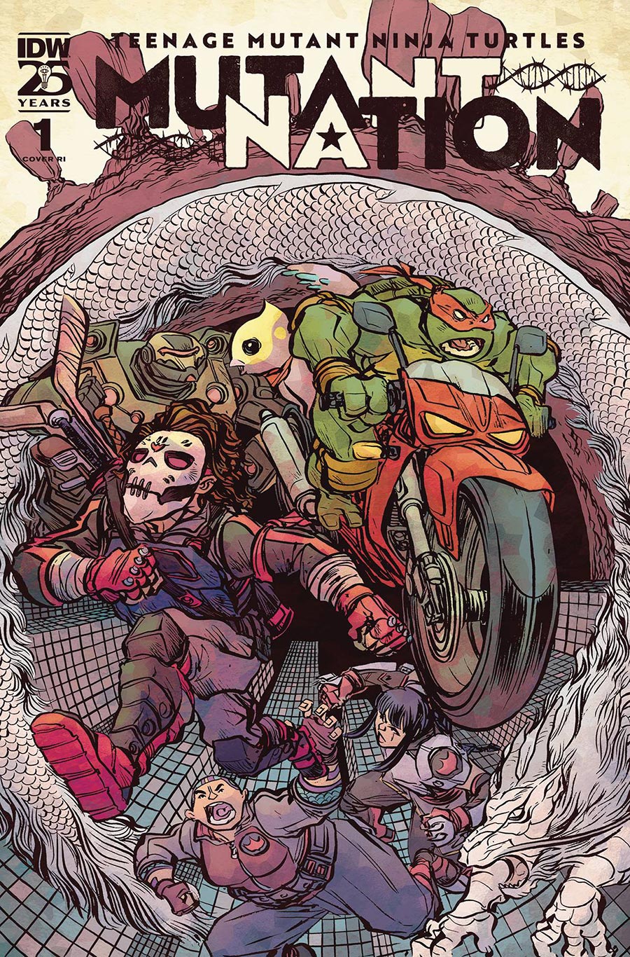 Teenage Mutant Ninja Turtles Mutant Nation #1 Cover E Incentive Jesse Lonergan Variant Cover