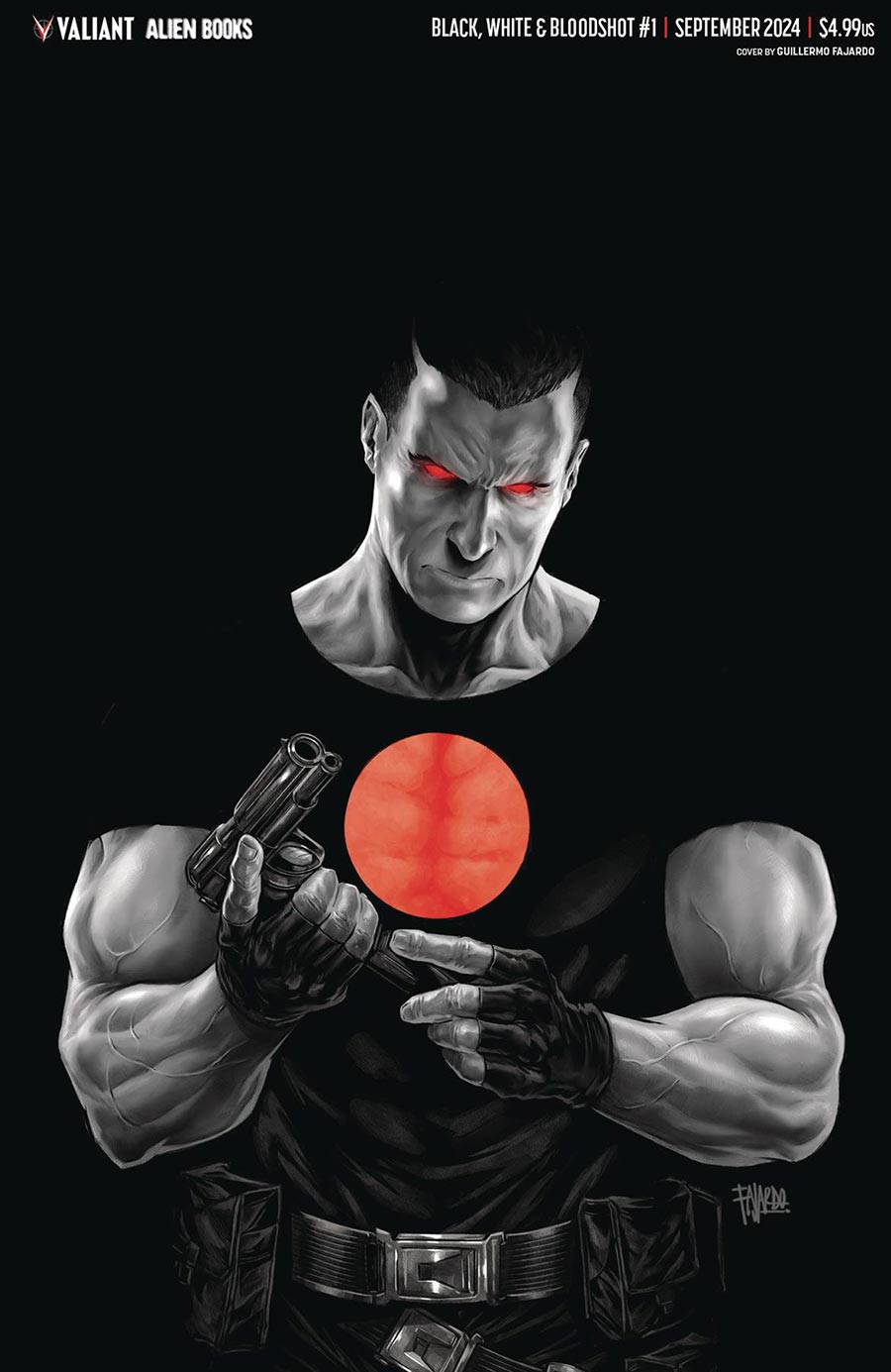 Black White & Bloodshot #1 Cover F Incentive Guillermo Fajardo Virgin Cover