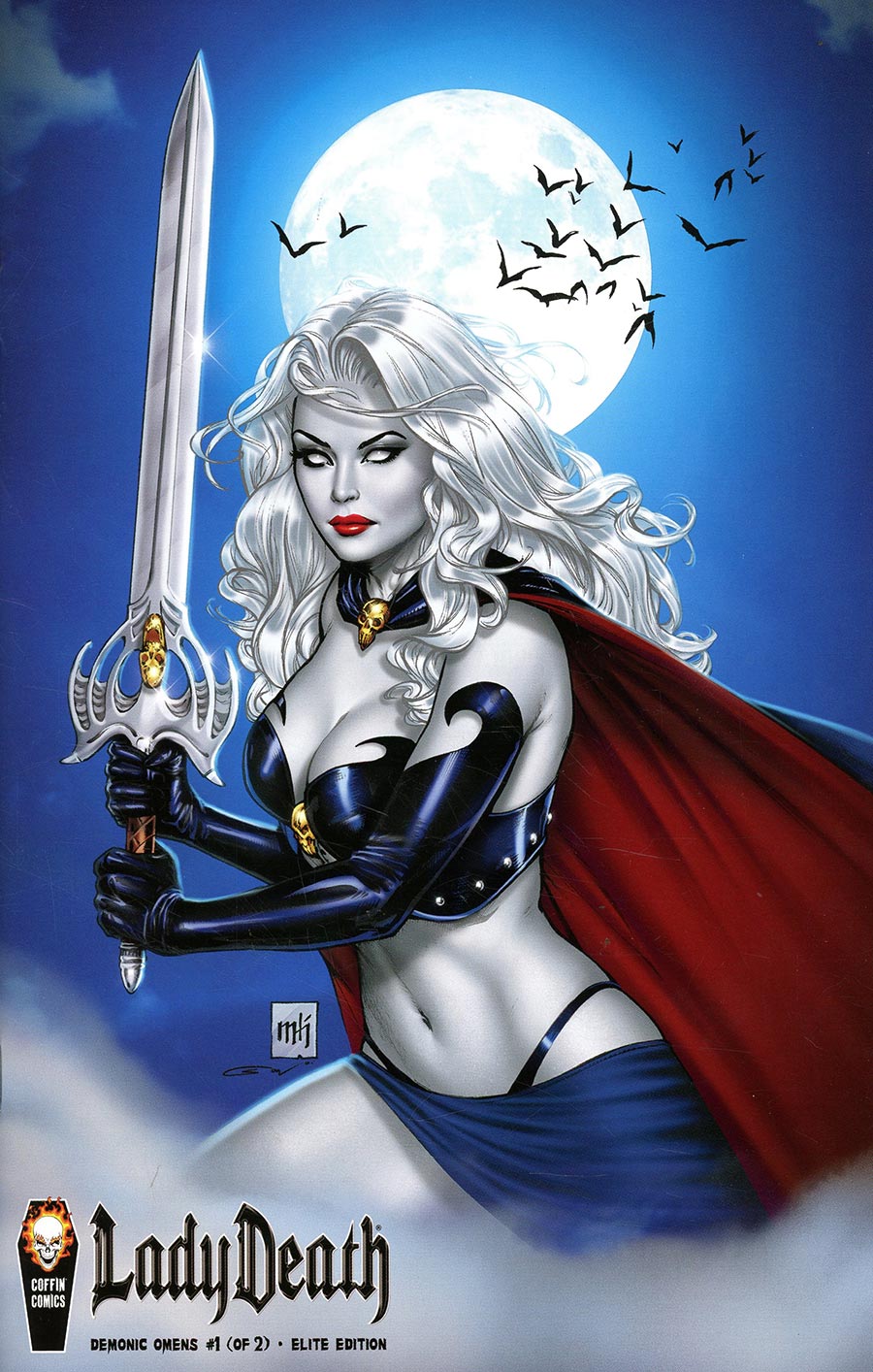 Lady Death Demonic Omens #1 Cover E Incentive Mike Krome Elite Variant Cover