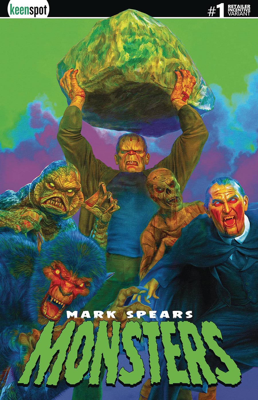 Mark Spears Monsters #1 Cover J Incentive Mark Spears Metal Variant Cover