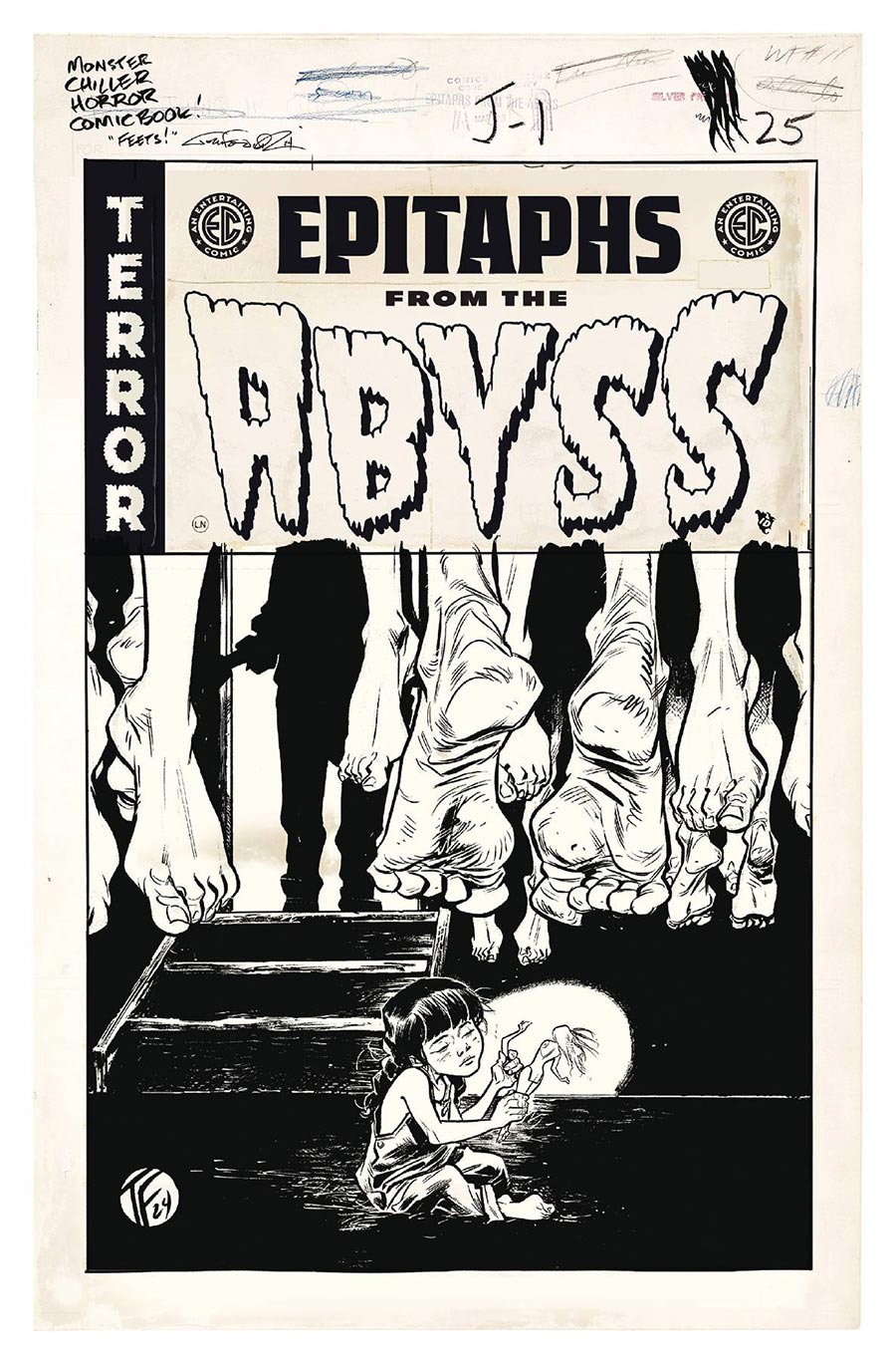 Epitaphs From The Abyss #3 Cover D Incentive Tom Fowler Black & White Artist Edition Cover (EC Comics)