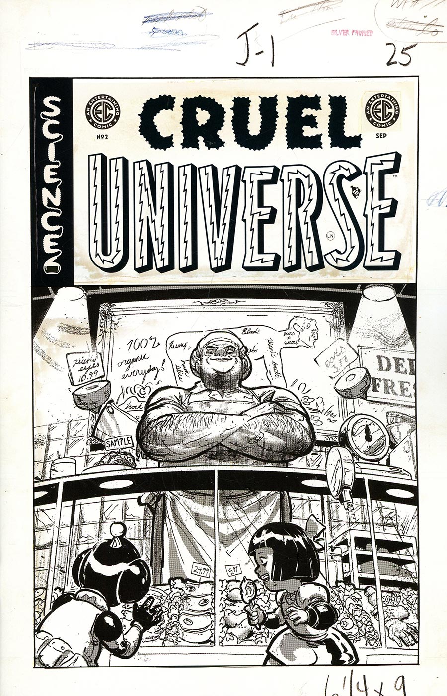 Cruel Universe #2 Cover D Incentive Riley Rossmo Black & White Artist Edition Cover (EC Comics)