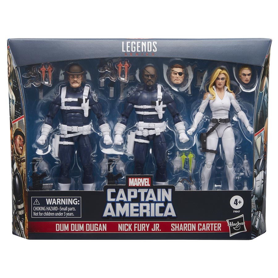 Captain America Legends S.H.I.E.L.D. 3-Pack 6-Inch Action Figure