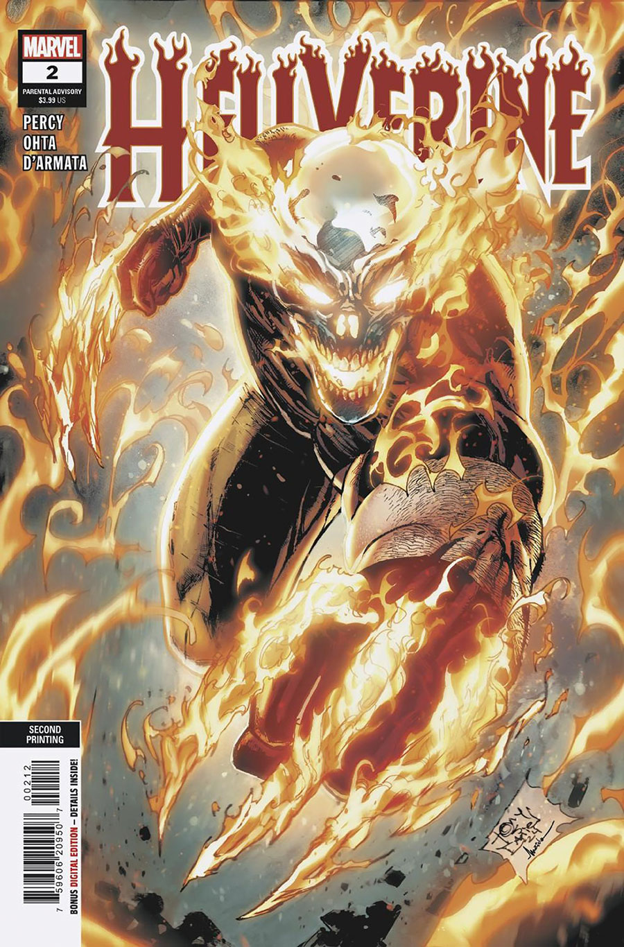 Hellverine #2 Cover E 2nd Ptg Tony Daniel Variant Cover