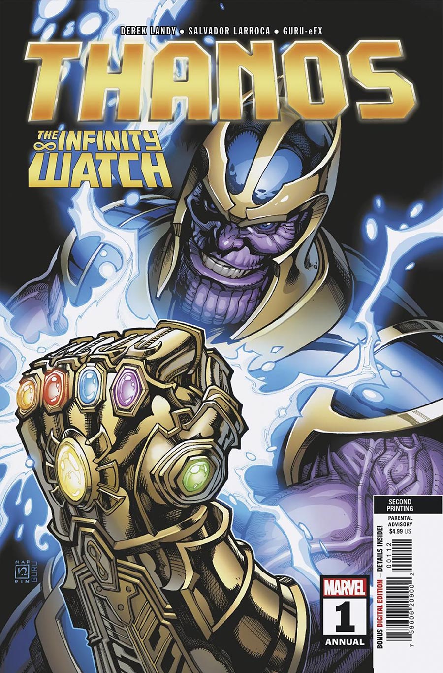Thanos Vol 4 Annual #1 (One Shot) Cover J 2nd Ptg Chad Hardin Variant Cover (Infinity Watch Part 1)