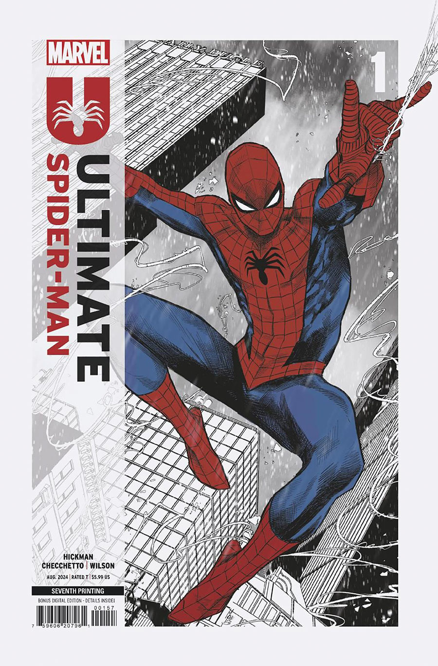 Ultimate Spider-Man Vol 2 #1 Cover Y 7th Ptg Marco Checchetto Variant Cover