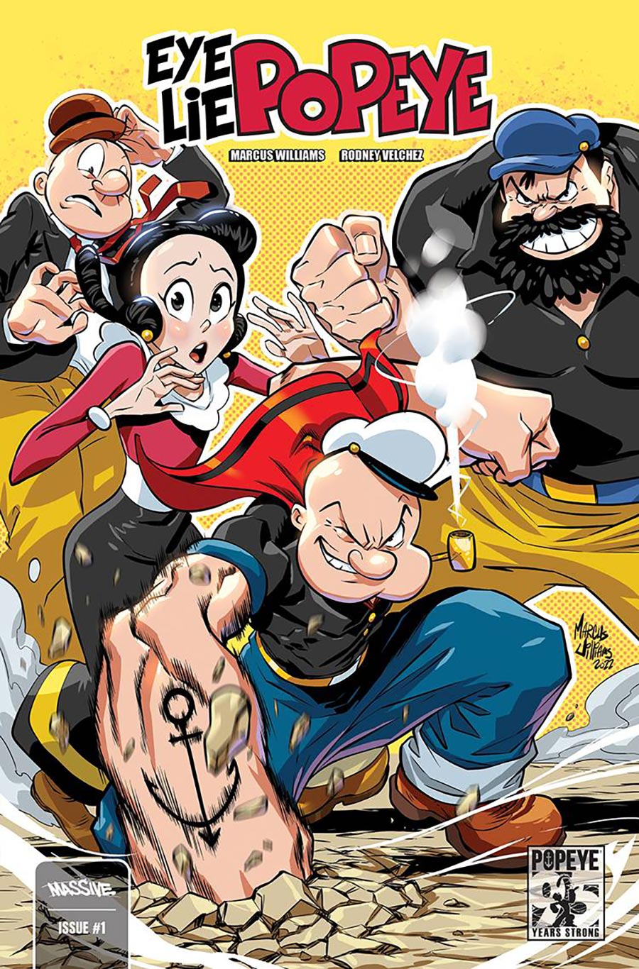 Eye Lie Popeye #1 Cover G Incentive Marcus Williams Premiere Variant Cover