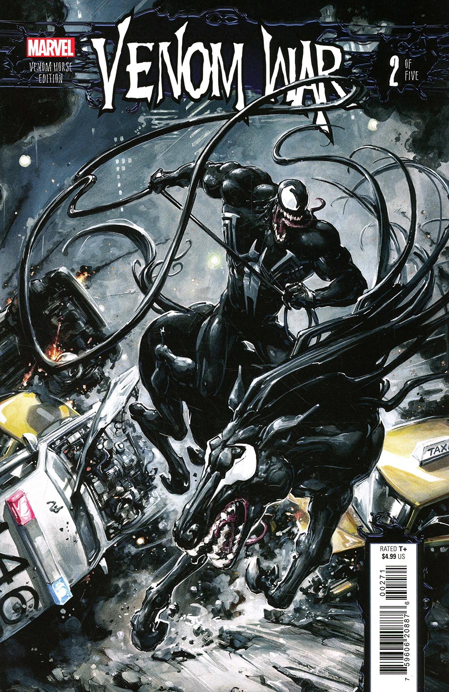 Venom War #2 Cover D Variant Clayton Crain Venom Horse Cover