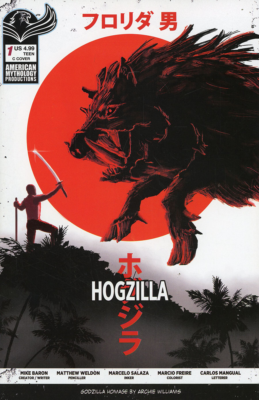 Florida Man vs Hogzilla #1 Cover C Variant Rogue Monori Minus One Cover