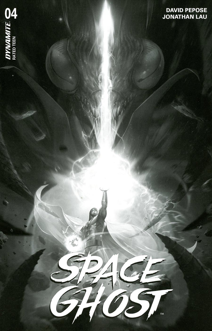 Space Ghost Vol 4 #4 Cover P Incentive Francesco Mattina Black & White Cover