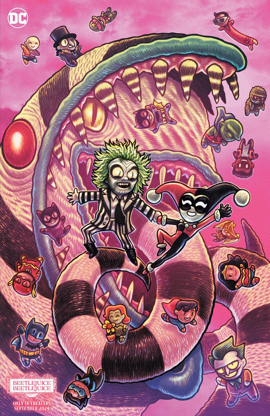 Gotham City Sirens Vol 2 #2 Cover F Variant Dan Hipp Beetlejuice Card Stock Cover