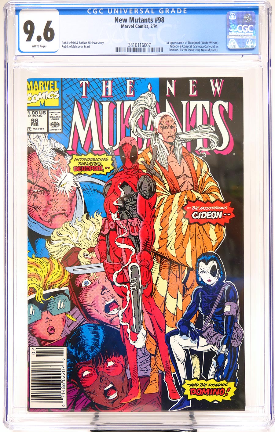 New Mutants #98 Cover F CGC 9.6