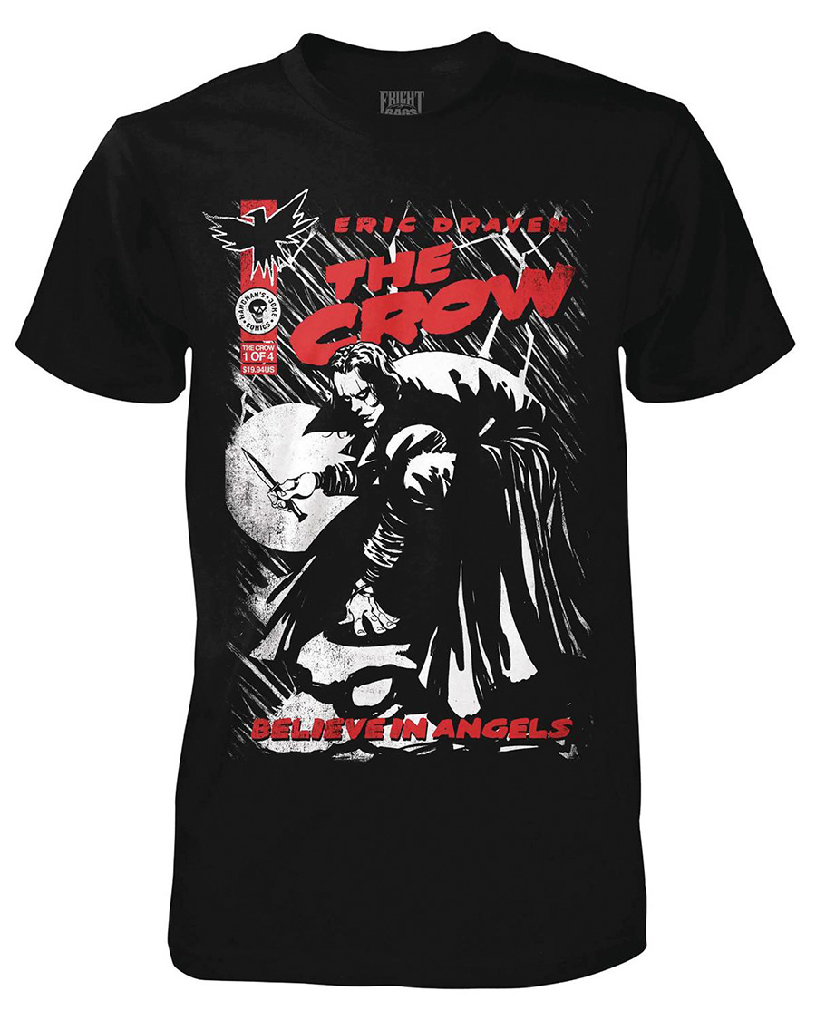 The Crow Issue 1 Previews Exclusive Black T-Shirt Large