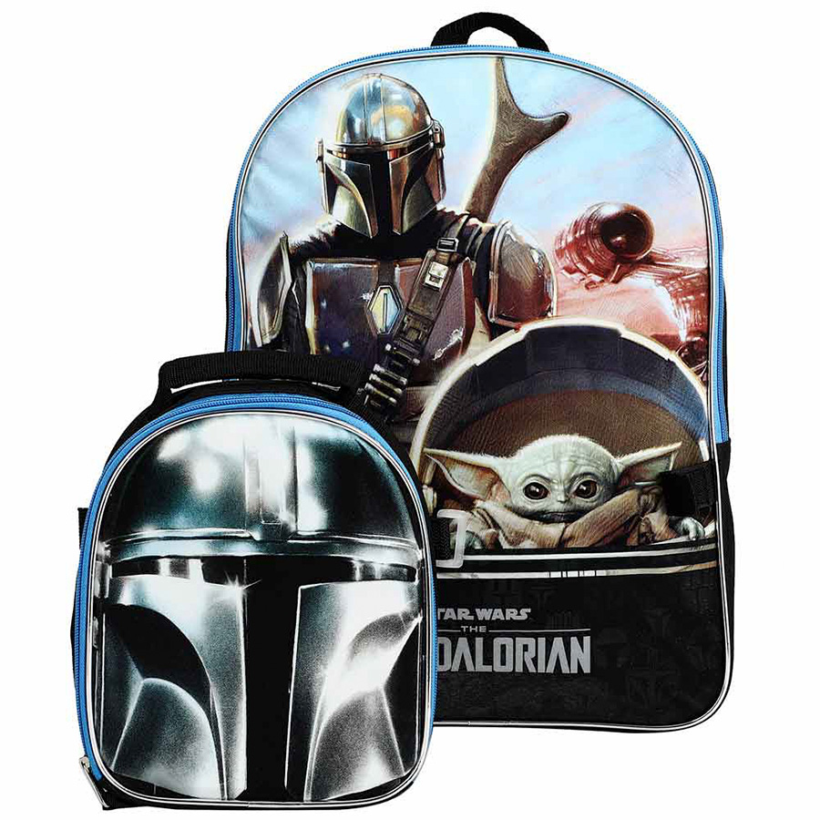 Star Wars The Mandalorian Youth Lunch Tote And Backpack