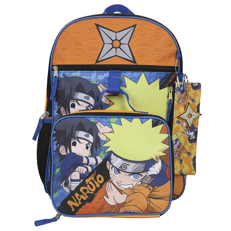 Naruto Chibi 5-Piece Youth Backpack Set