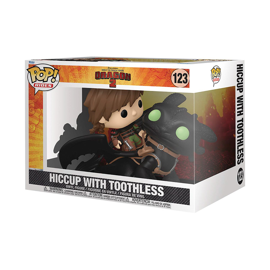 POP Rides Deluxe How To Train Your Dragon Hiccup With Toothless Vinyl Figure