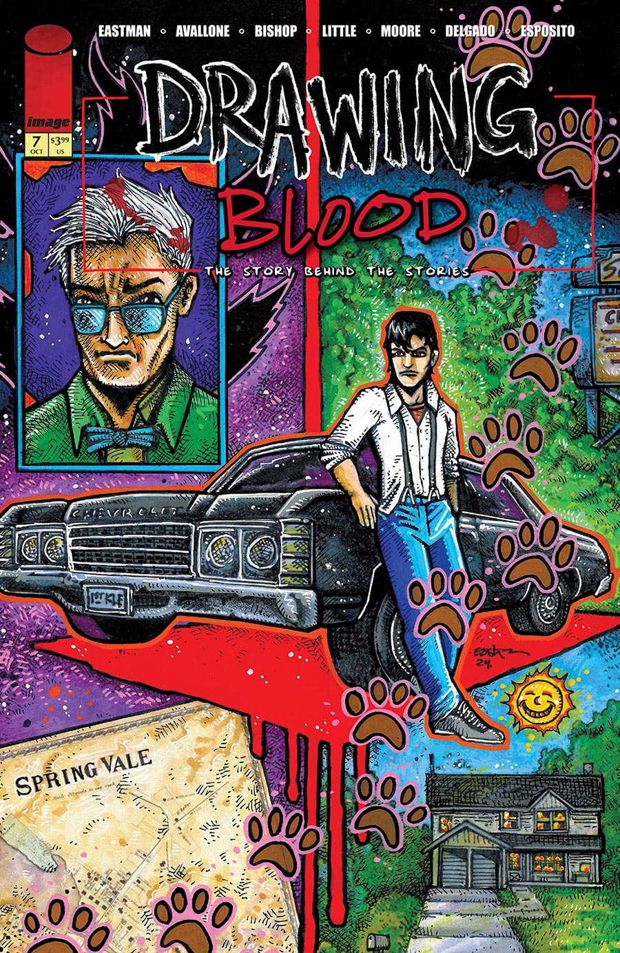 Drawing Blood #7 Cover A Regular Kevin Eastman Cover