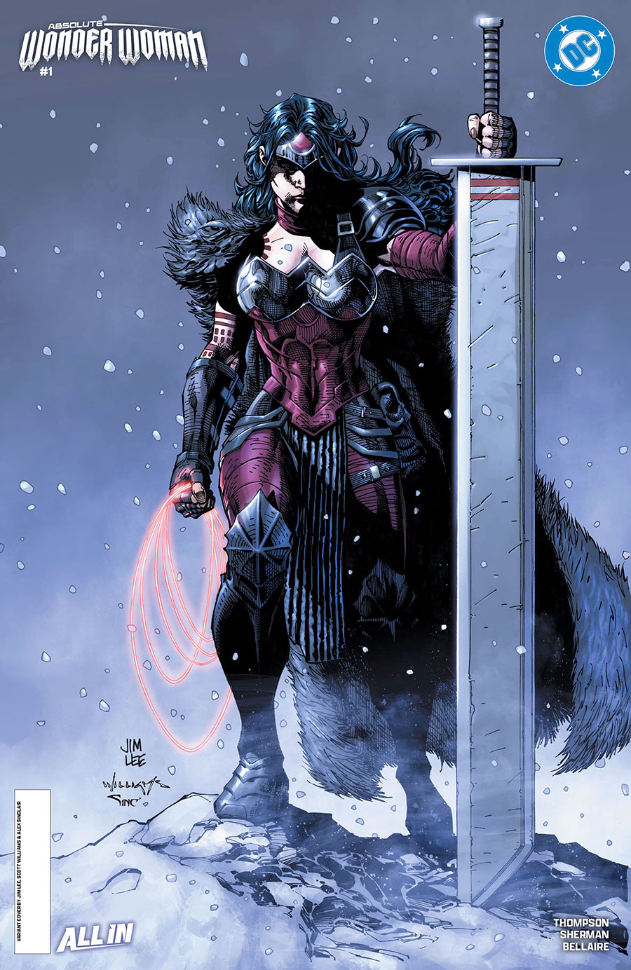 Absolute Wonder Woman #1 Cover C Variant Jim Lee Card Stock Cover (DC All In)