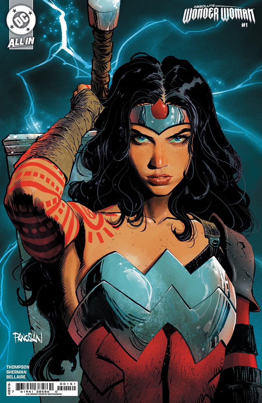 Absolute Wonder Woman #1 Cover H Incentive Dan Panosian Card Stock Variant Cover (DC All In)(Limit 1 Per Customer)