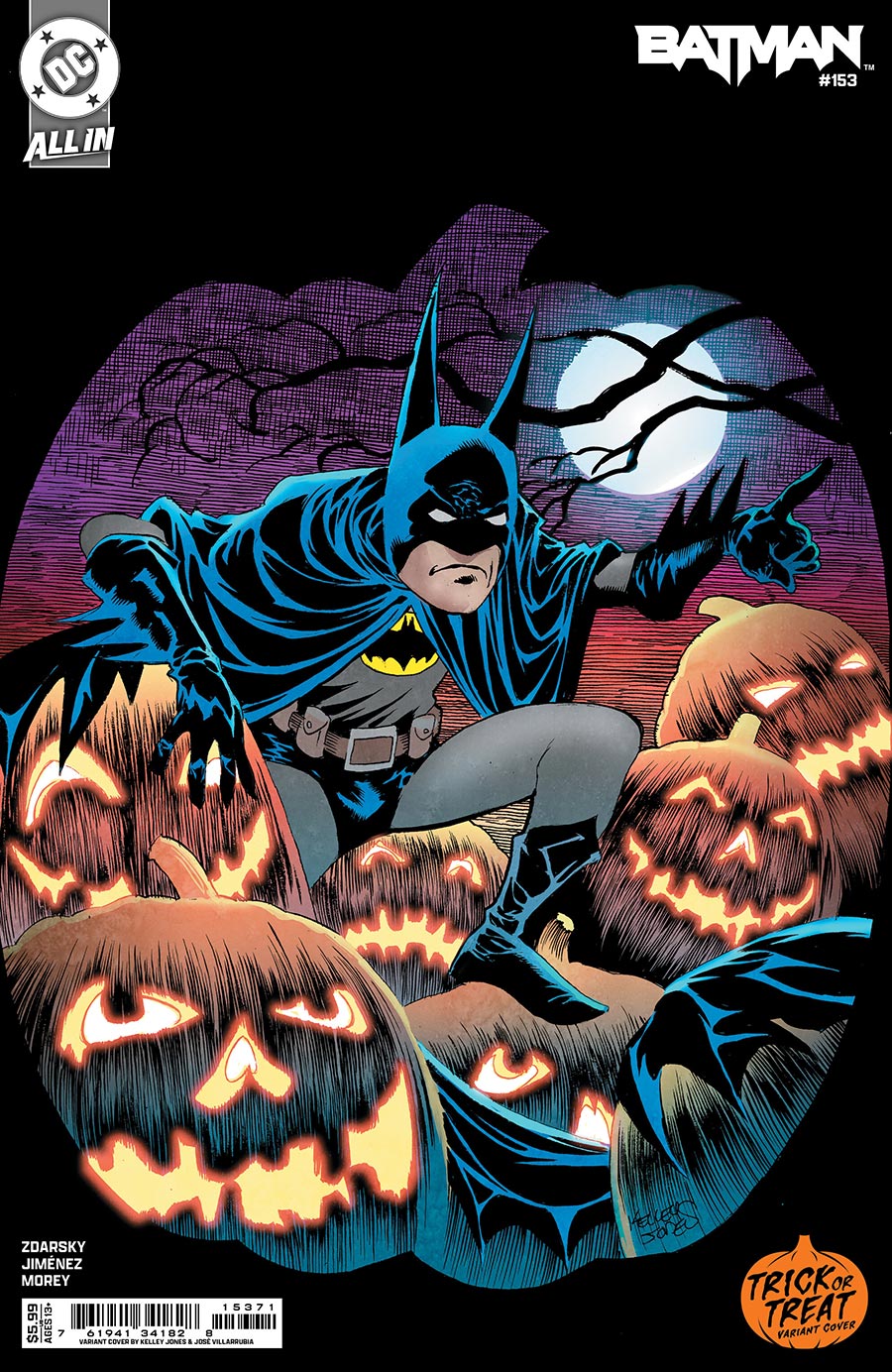 Batman Vol 3 #153 Cover D Variant Kelley Jones Trick Or Treat Card Stock Cover (DC All In)