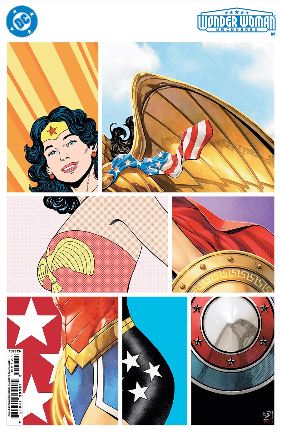 Wonder Woman Uncovered #1 (One Shot) Cover F Incentive Daniel Sampere Minimal Trade Dress Variant Cover