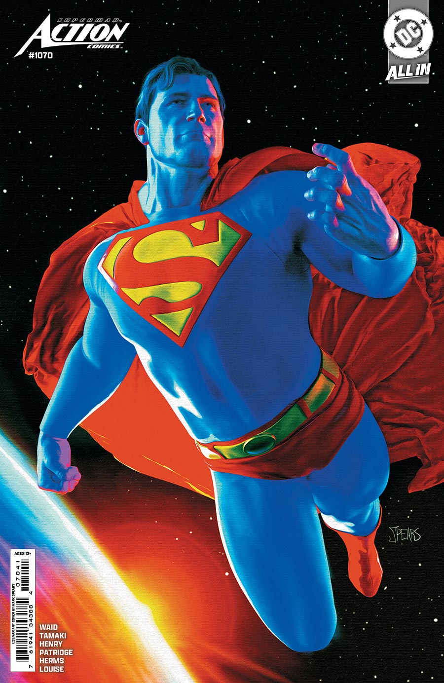 Action Comics Vol 2 #1070 Cover E Incentive Mark Spears Card Stock Variant Cover (DC All In)