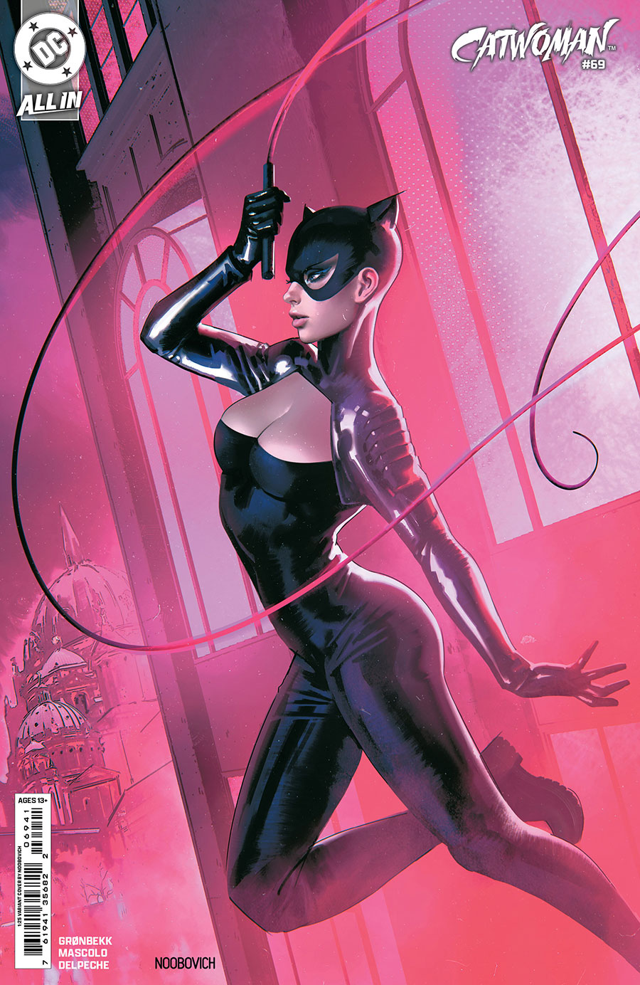 Catwoman Vol 5 #69 Cover E Incentive Noobovich Card Stock Variant Cover (DC All In)