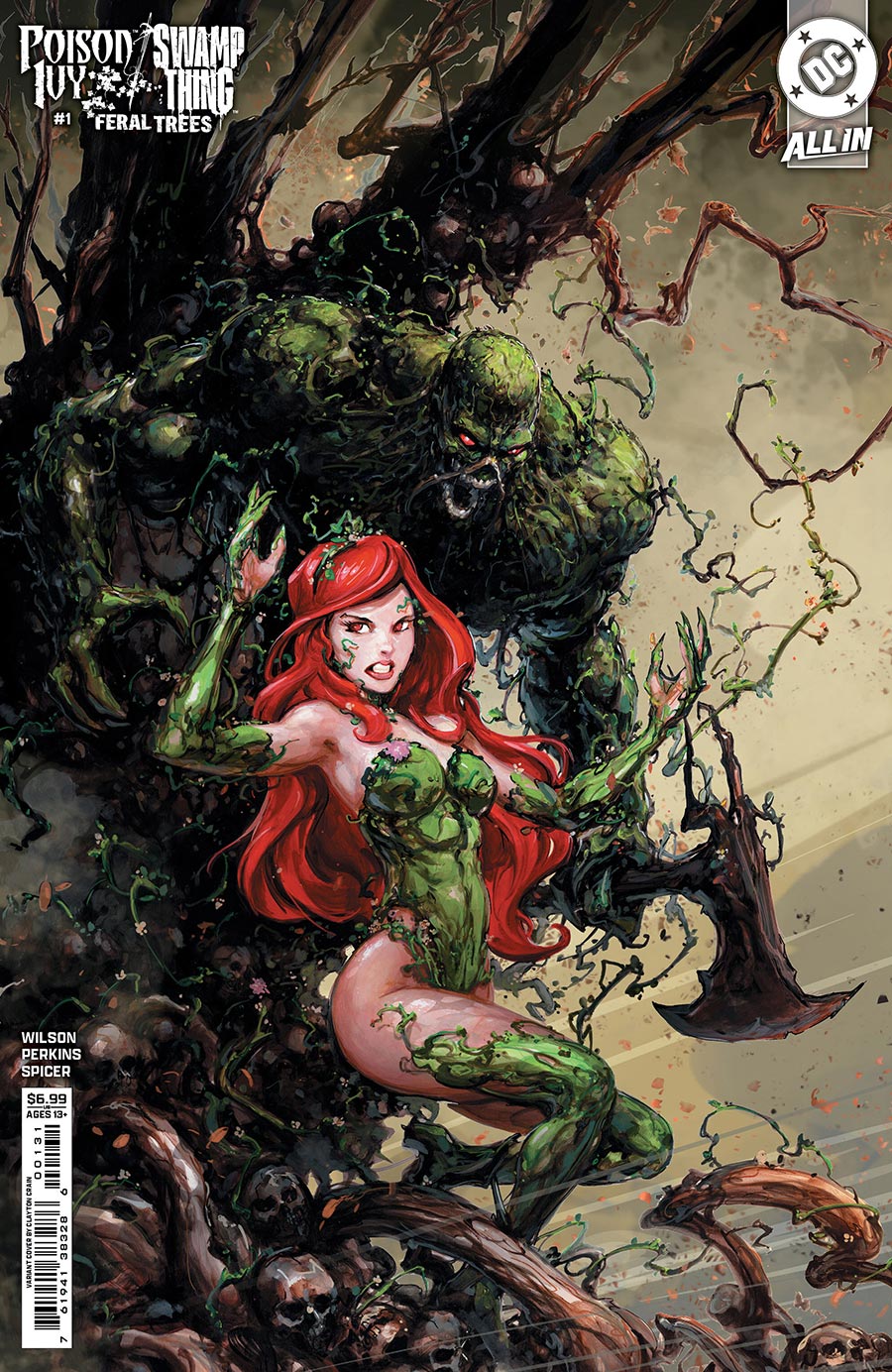 Poison Ivy Swamp Thing Feral Trees #1 (One Shot) Cover C Variant Clayton Crain Card Stock Cover