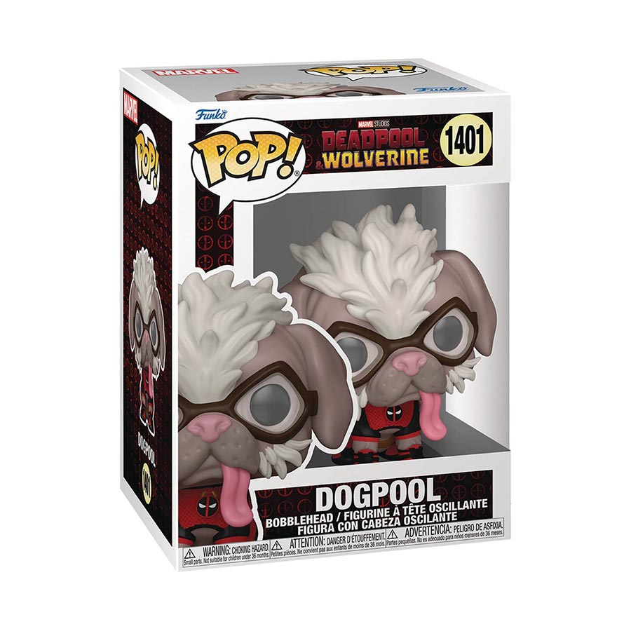 POP Marvel Deadpool & Wolverine Dogpool Vinyl Bobble Head