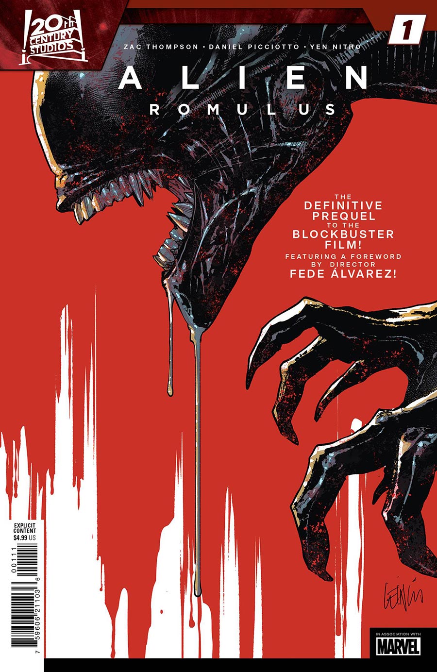 Alien Romulus #1 (One Shot) Cover A Regular Leinil Francis Yu Cover (Limit 1 Per Customer)