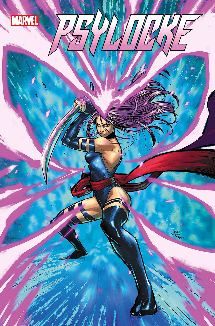 Psylocke Vol 2 #1 Cover F Variant Rickie Yagawa Pink Foil Cover