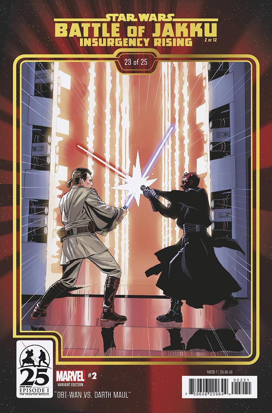 Star Wars Battle Of Jakku Insurgency Rising #2 Cover B Variant Chris Sprouse The Phantom Menace 25th Anniversary Cover