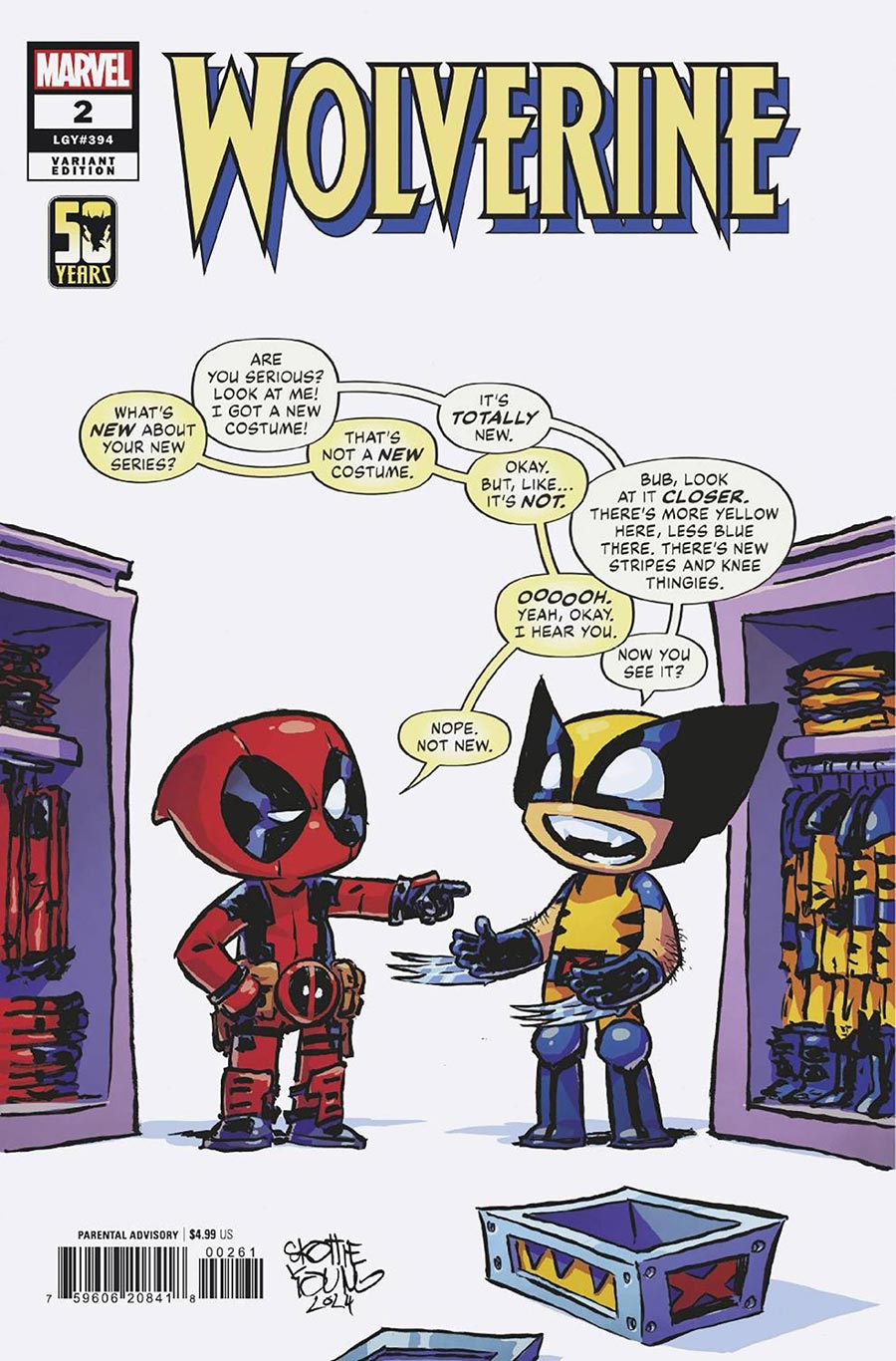 Wolverine Vol 8 #2 Cover F Variant Skottie Young Cover