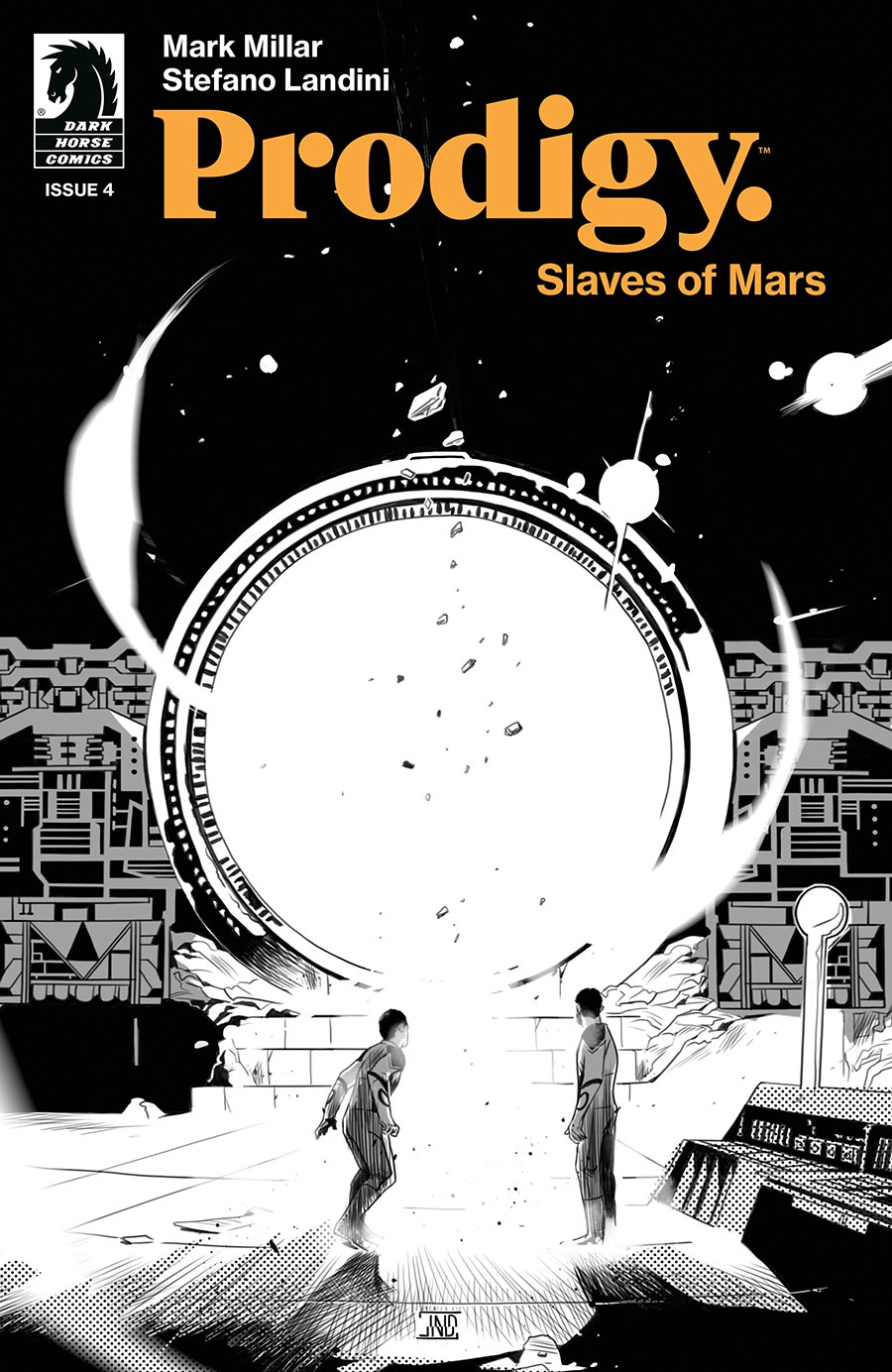 Prodigy Slaves Of Mars #4 Cover B Variant Stefano Landini Black & White Cover