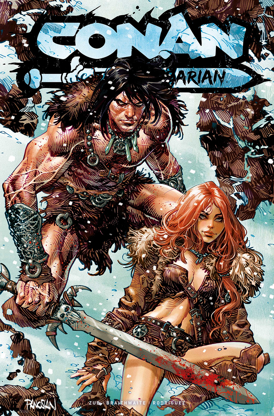 Conan The Barbarian Vol 5 #13-16 Doug Braithwaite Covers Pack