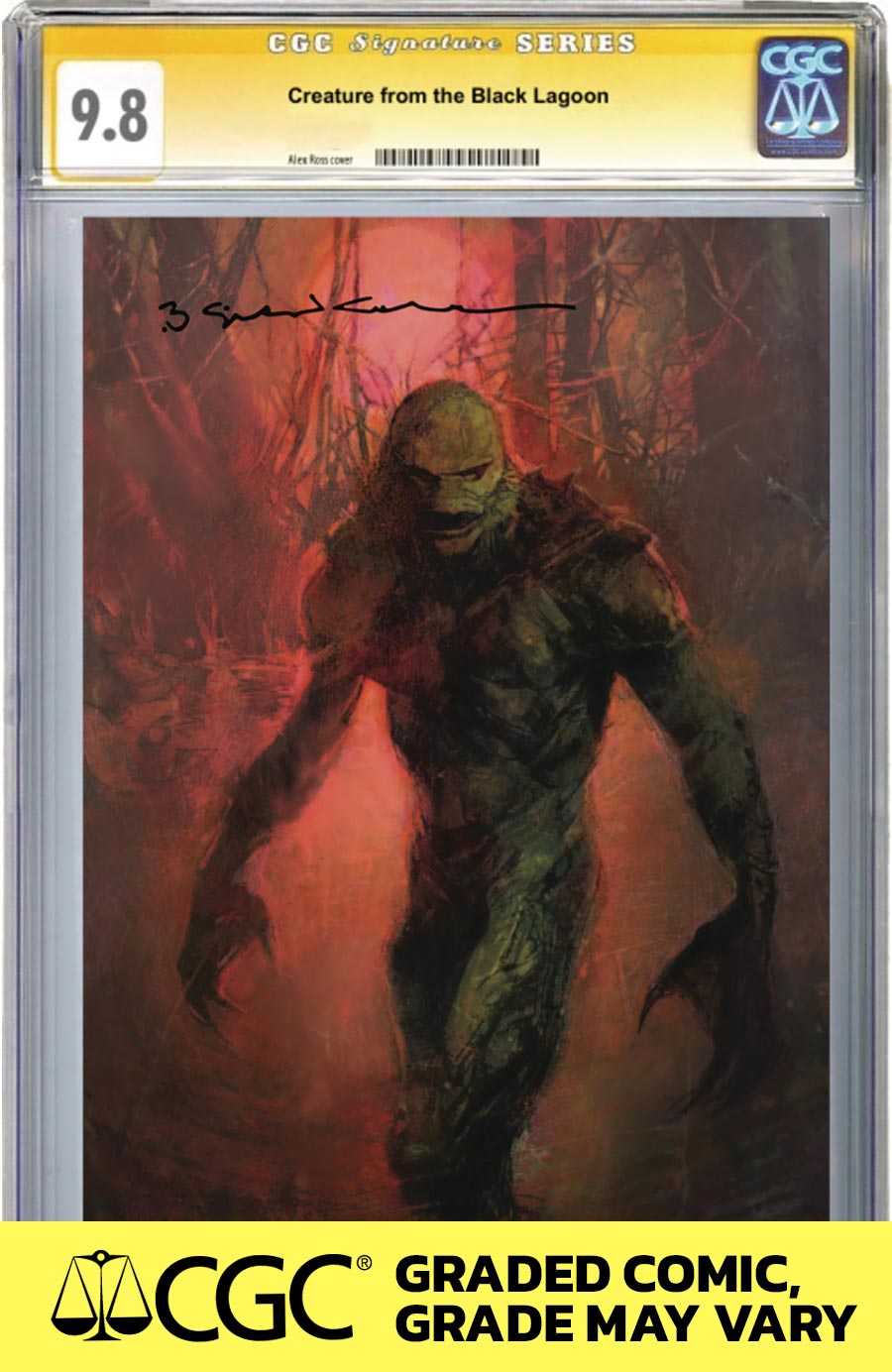 Universal Monsters Creature From The Black Lagoon Lives #1 Cover L Blil Sienkiewicz Exclusive Signed By Bill Sienkiewicz CGC 9.8 Signature Series