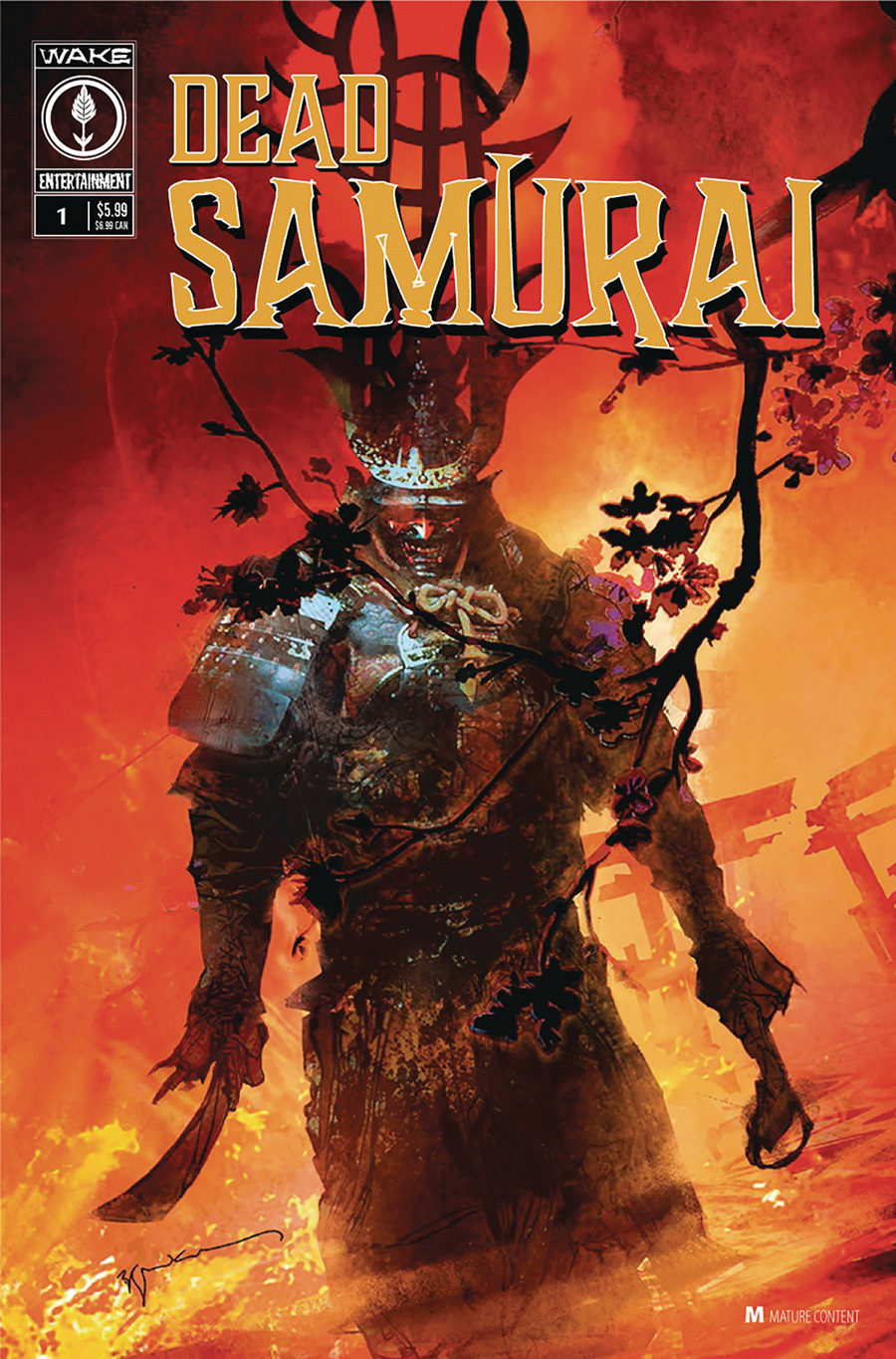 Dead Samurai #1 Cover A Regular Bill Sienkiewicz Cover