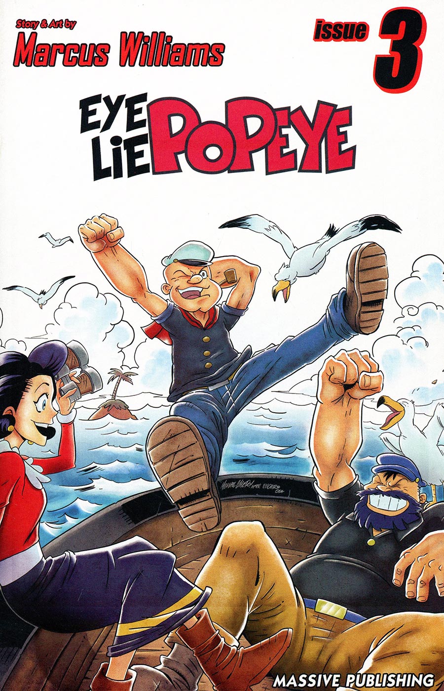 Eye Lie Popeye #3 Cover C Variant Manga Homage Cover