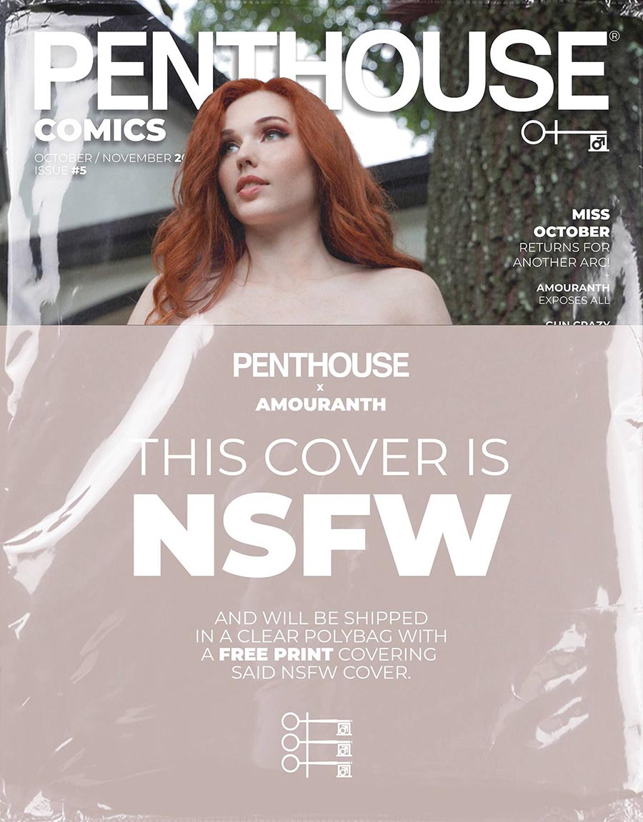 Penthouse Comics #5 Cover F Variant Amouranth NSFW Polybagged Variant Cover With Polybag