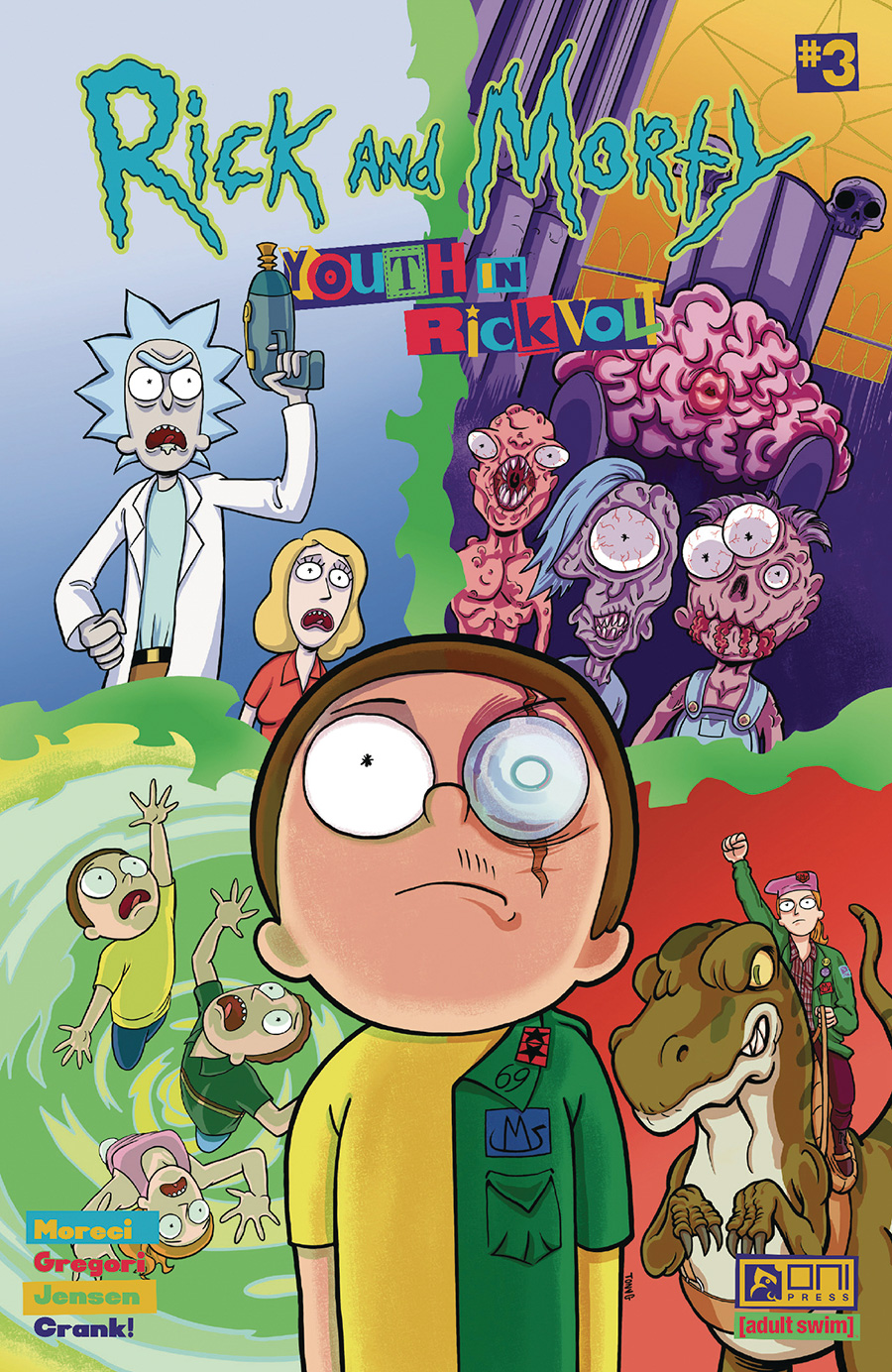 Rick And Morty Youth In Rickvolt #3 Cover A Regular Tony Gregori Cover