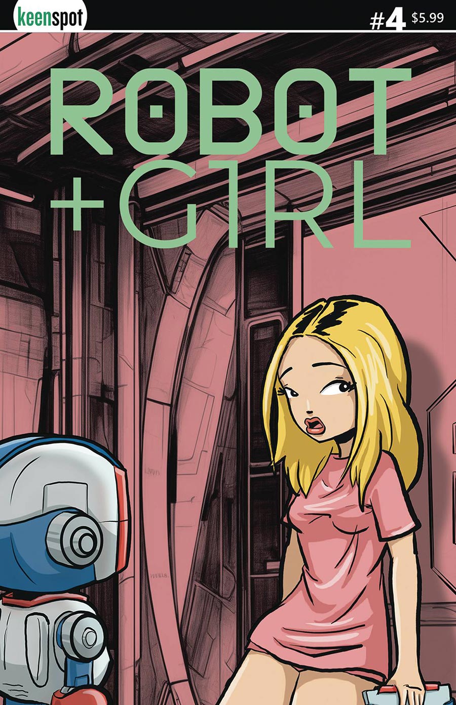 Robot + Girl #4 Cover A Regular Mike White Cover