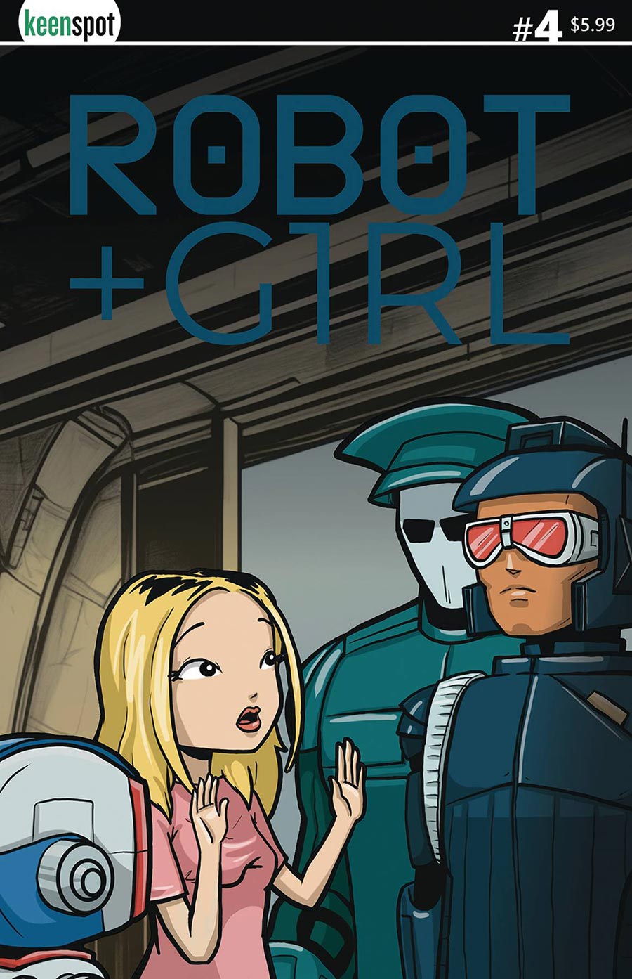 Robot + Girl #4 Cover B Variant Mike White Cover